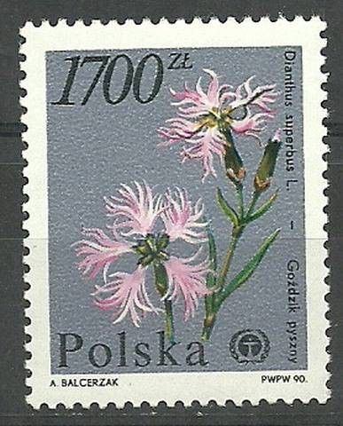 Znaczek Polska 1990 Mi 3287 Fi 3139 Czyste **