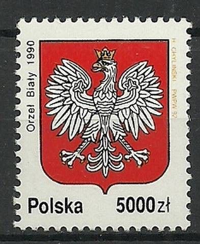 Znaczek Polska 1992 Mi 3424 Fi 3276 Czyste **
