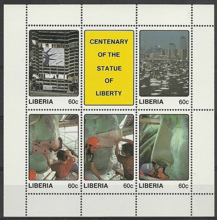 Znaczek Liberia 1987 Mi ark 1393-1397 Czyste **