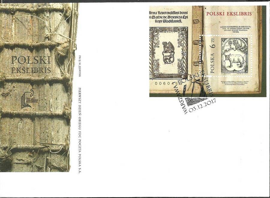 Znaczek Polska 2017 Mi bl 271 Fi bl 313 FDC