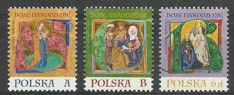 Znaczek Polska 2017 Mi 4957-4959 Fi 4807-4809 Czyste **
