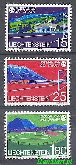 Znaczek Liechtenstein 1982 Mi 799-801 Czyste **