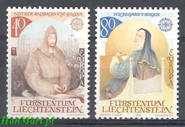 Znaczek Liechtenstein 1983 Mi 816-817 Czyste **