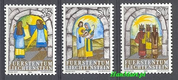 Znaczek Liechtenstein 1984 Mi 861-863 Czyste **