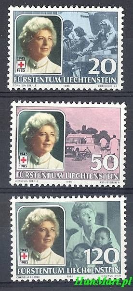 Znaczek Liechtenstein 1985 Mi 875-877 Czyste **