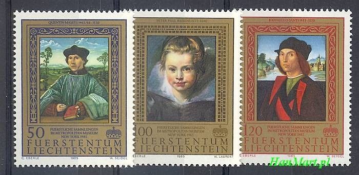Znaczek Liechtenstein 1985 Mi 881-883 Czyste **