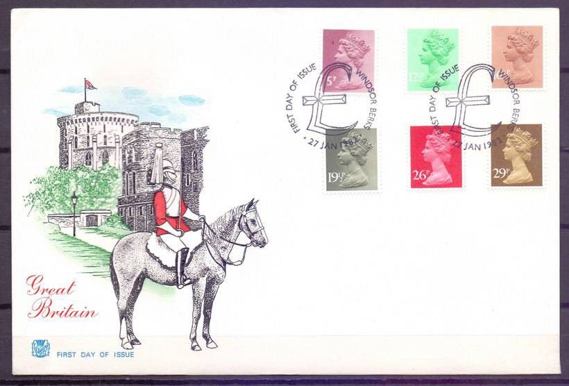 Znaczek Wielka Brytania 1982 Mi 900-905 FDC