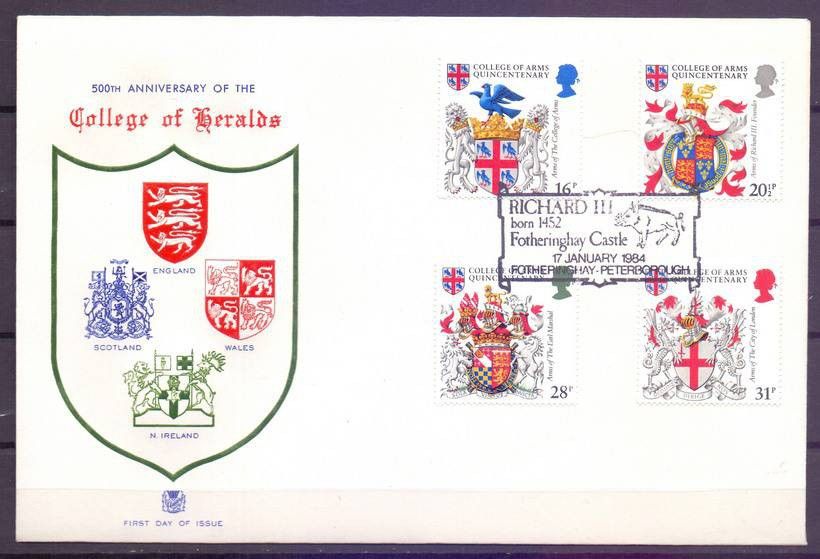 Znaczek Wielka Brytania 1984 Mi 975-978 FDC
