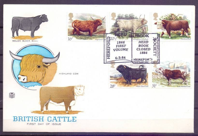 Znaczek Wielka Brytania 1984 Mi 979-983 FDC