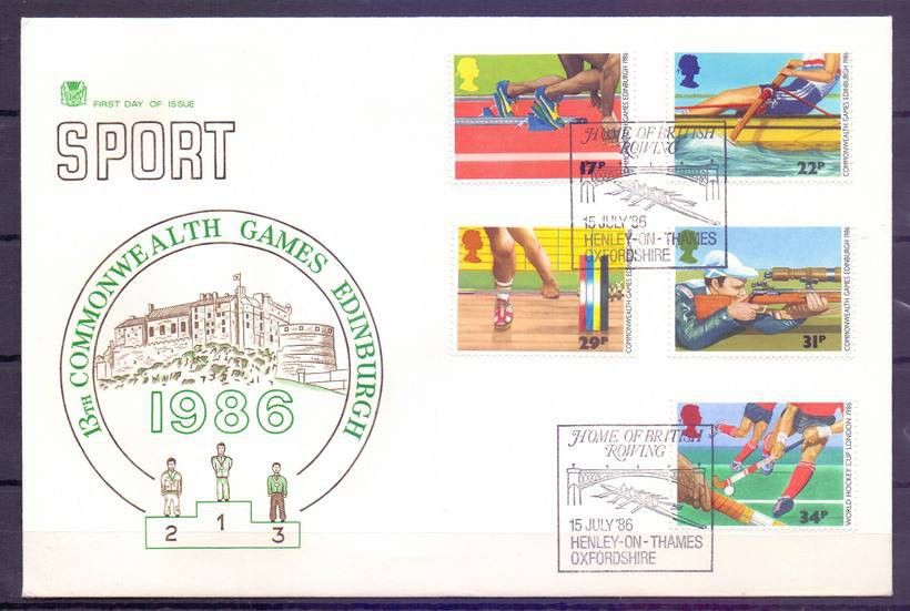 Znaczek Wielka Brytania 1986 Mi 1076-1080 FDC