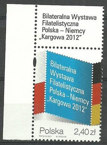Znaczek Polska 2012 Mi 4583 Fi 4433 Czyste **