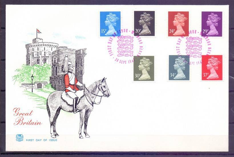 Znaczek Wielka Brytania 1989 Mi 1222-1228 FDC