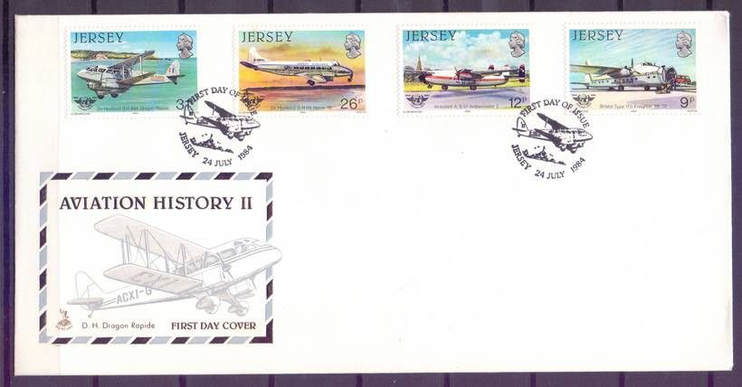 Znaczek Jersey 1984 Mi 330-333 FDC