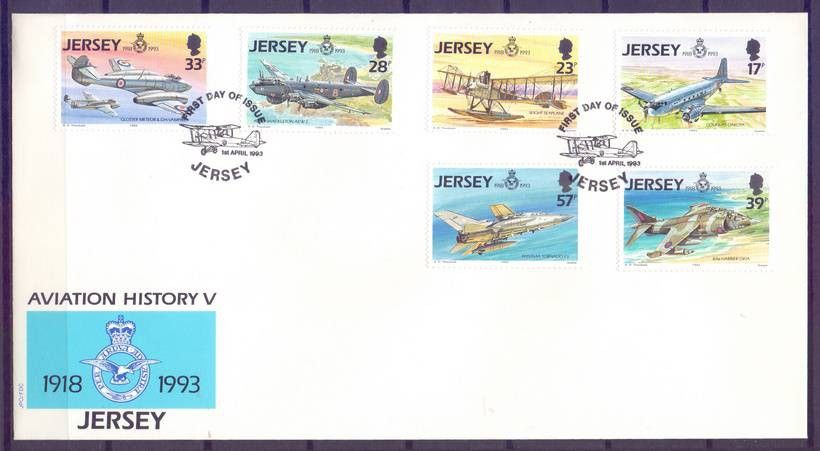 Znaczek Jersey 1993 Mi 615-620 FDC