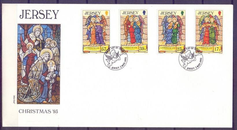 Znaczek Jersey 1993 Mi 635-638 FDC