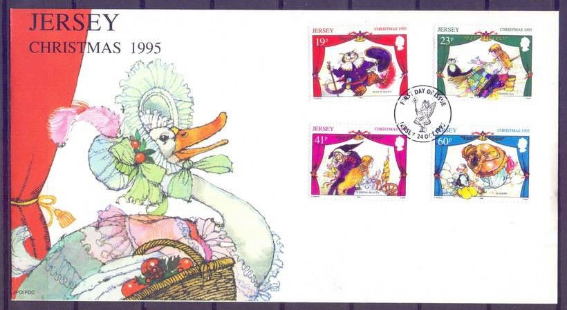Znaczek Jersey 1995 Mi 723-726 FDC