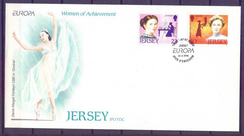 Znaczek Jersey 1996 Mi 735-736 FDC