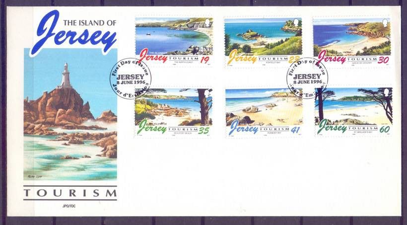 Znaczek Jersey 1996 Mi 748-753 FDC