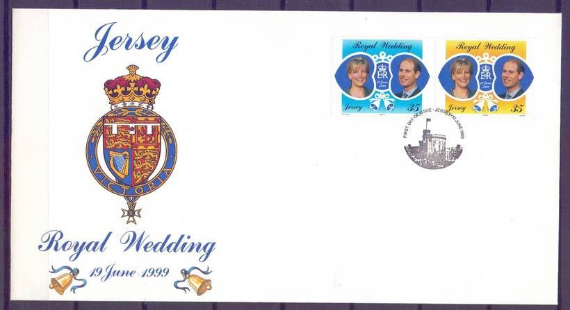 Znaczek Jersey 1999 Mi 888-889 FDC