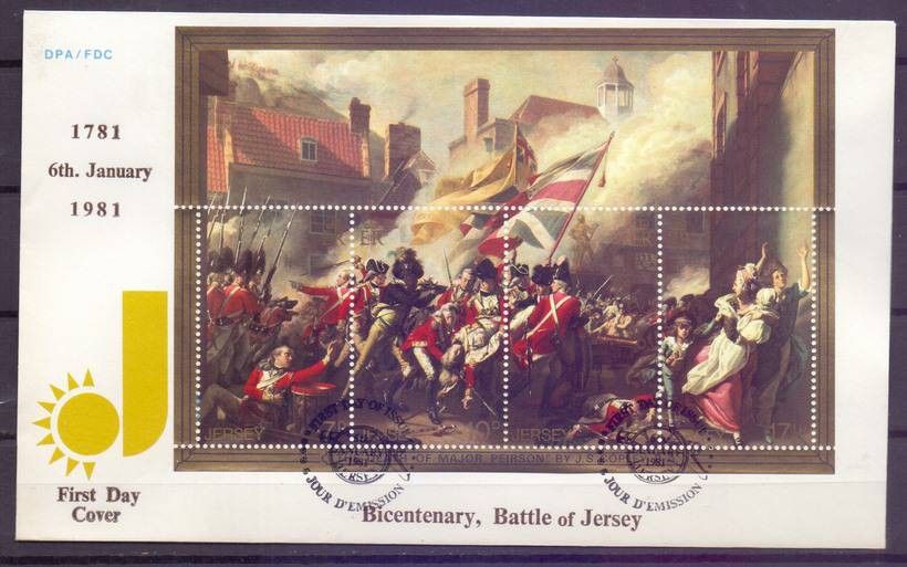 Znaczek Jersey 1981 Mi bl 2 FDC
