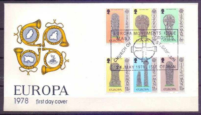 Znaczek Wyspa Man 1978 Mi 122-127 FDC