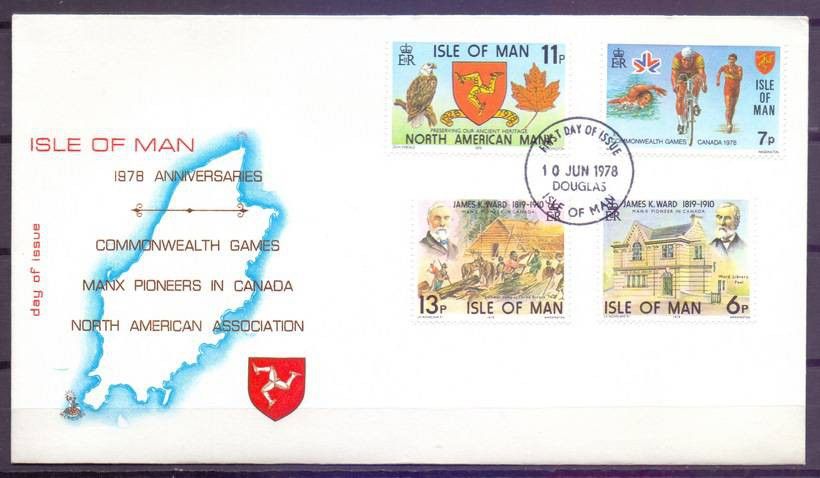 Znaczek Wyspa Man 1978 Mi 129-132 FDC