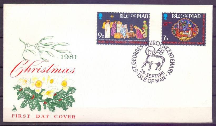 Znaczek Wyspa Man 1981 Mi 200-201 FDC