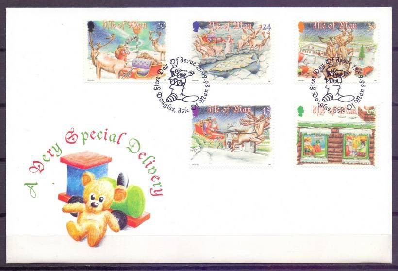 Znaczek Wyspa Man 1998 Mi 786-790 FDC