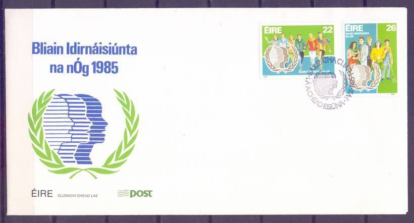 Znaczek Irlandia 1985 Mi 575-576 FDC