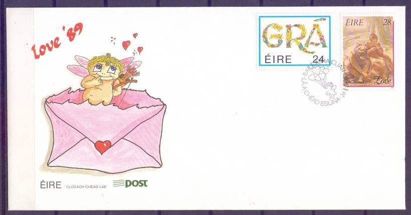 Znaczek Irlandia 1989 Mi 669-670 FDC