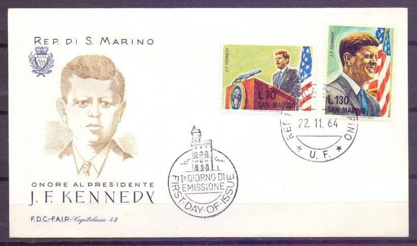 Znaczek San Marino 1964 Mi 827-828 FDC