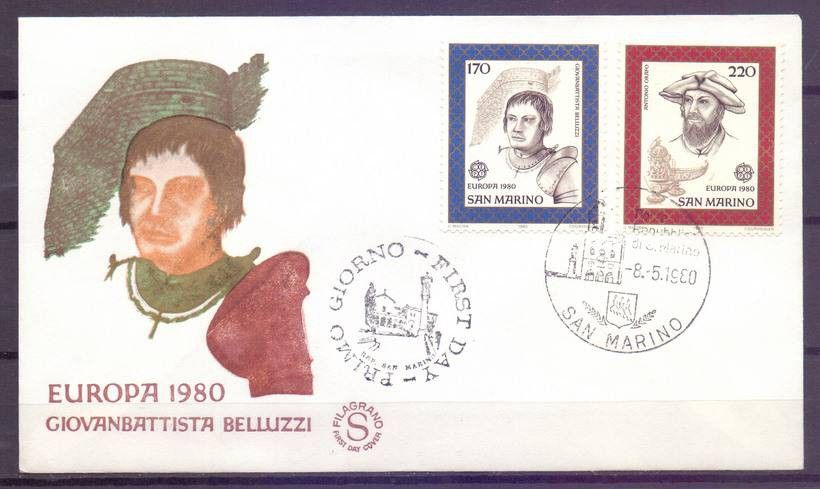 Znaczek San Marino 1980 Mi 1212-1213 FDC