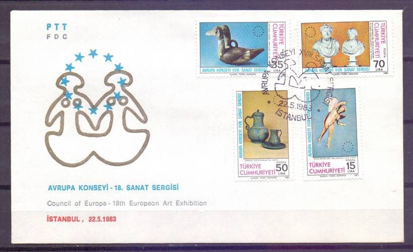 Znaczek Turcja 1983 Mi 2636-2639 FDC