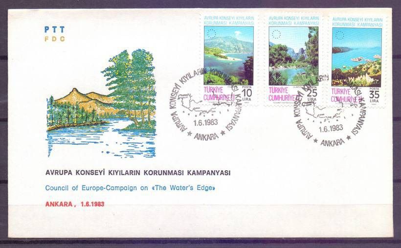 Znaczek Turcja 1983 Mi 2640-2642 FDC