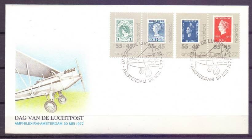 Znaczek Holandia 1977 Mi 1101-1104 FDC