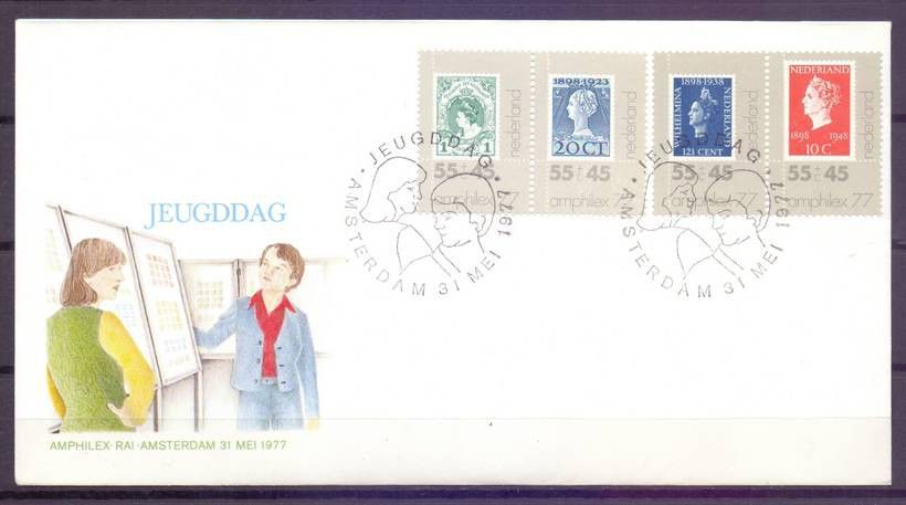 Znaczek Holandia 1977 Mi 1101-1104 FDC