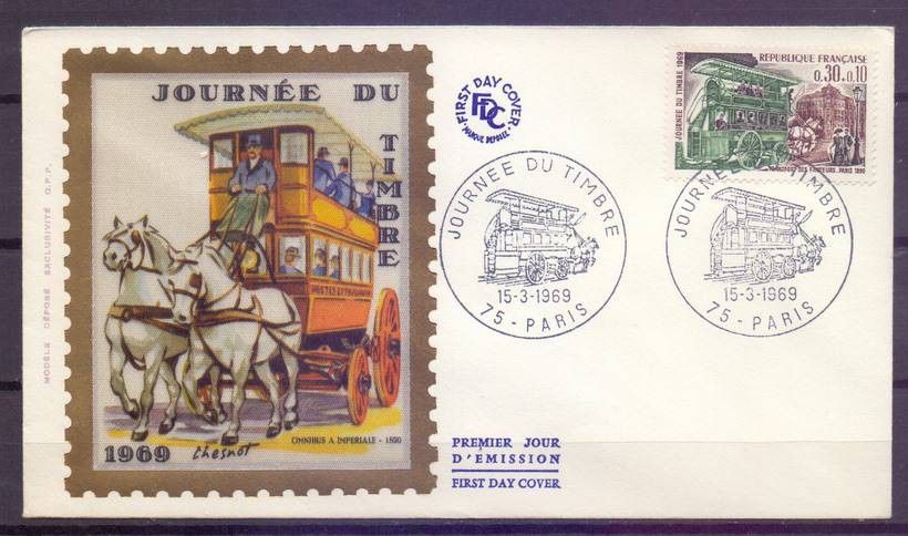Znaczek Francja 1969 Mi 1659 FDC