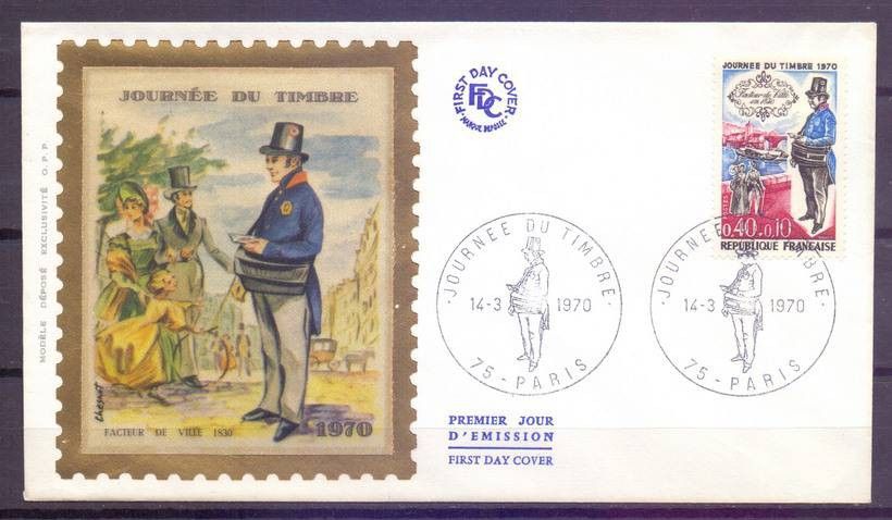 Znaczek Francja 1970 Mi 1702 FDC