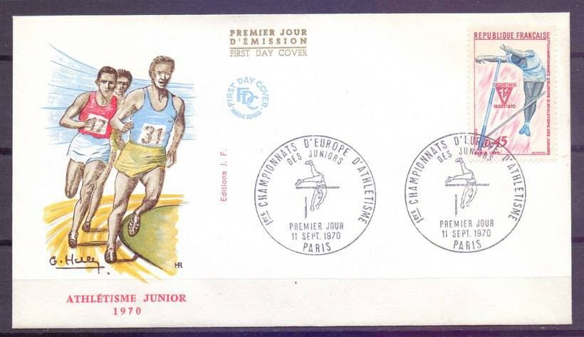 Znaczek Francja 1970 Mi 1722 FDC