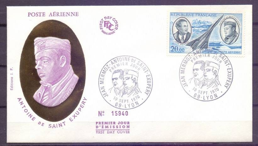 Znaczek Francja 1970 Mi 1723 FDC