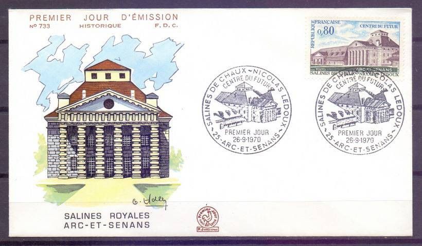 Znaczek Francja 1970 Mi 1724 FDC