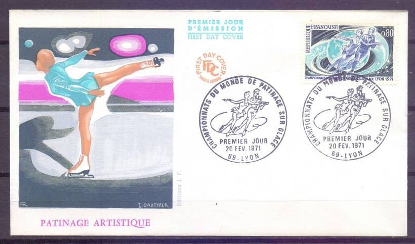 Znaczek Francja 1971 Mi 1739 FDC
