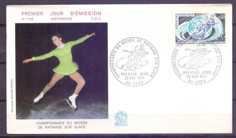 Znaczek Francja 1971 Mi 1739 FDC