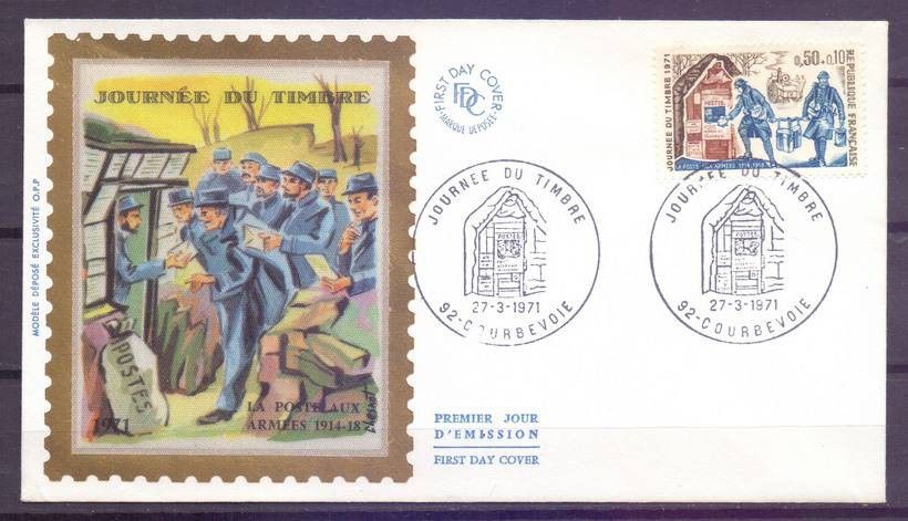 Znaczek Francja 1971 Mi 1743 FDC