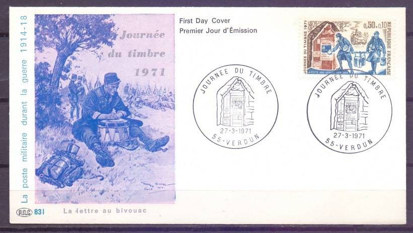 Znaczek Francja 1971 Mi 1743 FDC