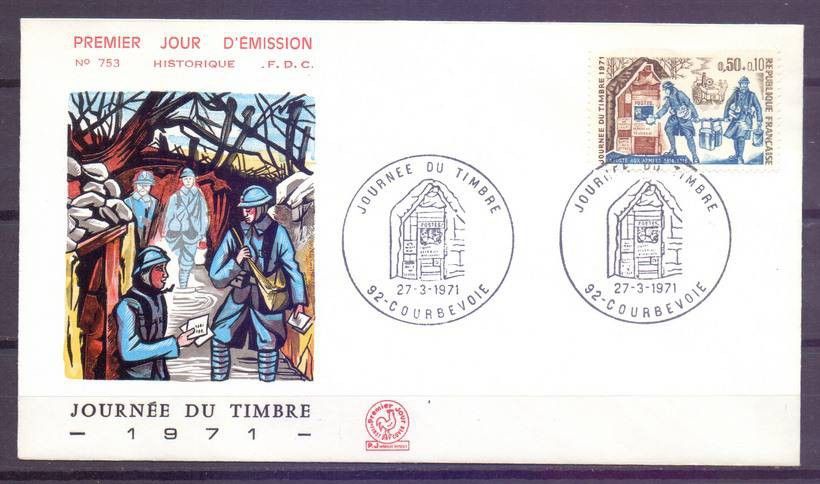 Znaczek Francja 1971 Mi 1743 FDC