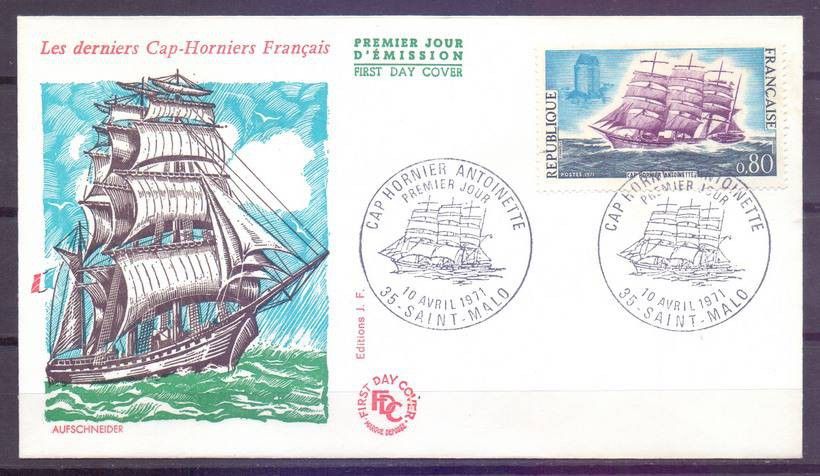 Znaczek Francja 1971 Mi 1745 FDC