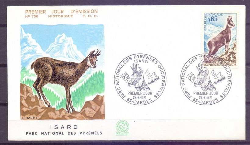 Znaczek Francja 1971 Mi 1747 FDC