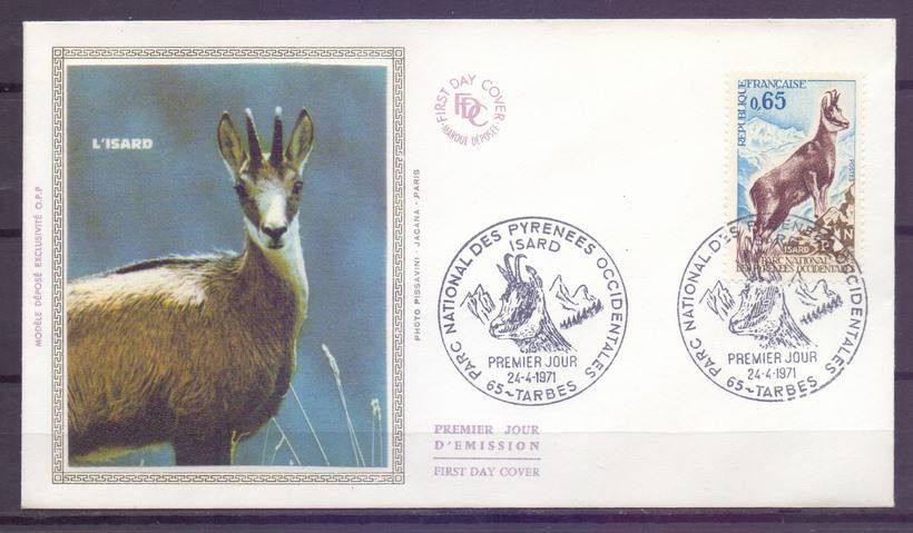 Znaczek Francja 1971 Mi 1747 FDC