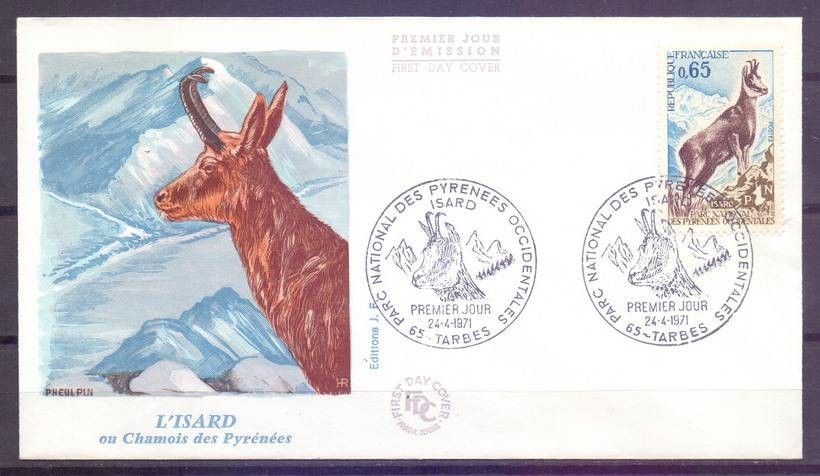 Znaczek Francja 1971 Mi 1747 FDC